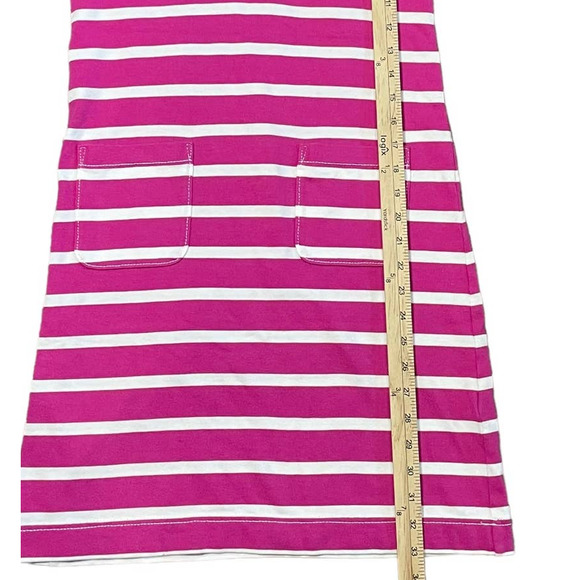 Kate Spade Dress Sm Tropez Rio Stripe Bow Nocked‎ Neck Shift Sleeveless Pockets - Picture 9 of 11